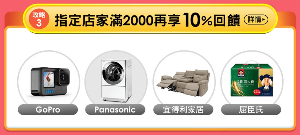 指訂店家滿2000再享10% 樂天點數回饋