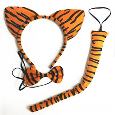 東區派對-老虎髮箍三件組