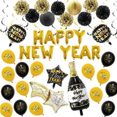 HareD-HAPPY NEW YEAR 套裝造型氣球