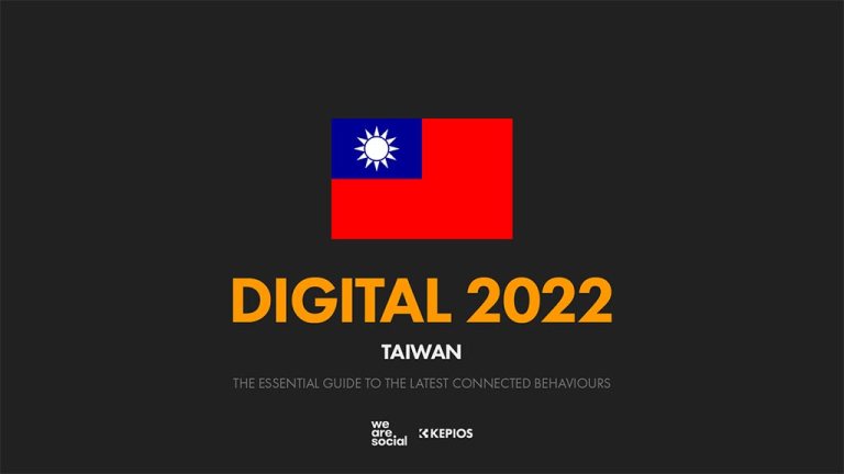 Source：DATAREPORTAL,《Digital 2022: Taiwan》。