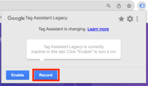 接著點擊 Record，並重新整理一次你想要檢查的頁面